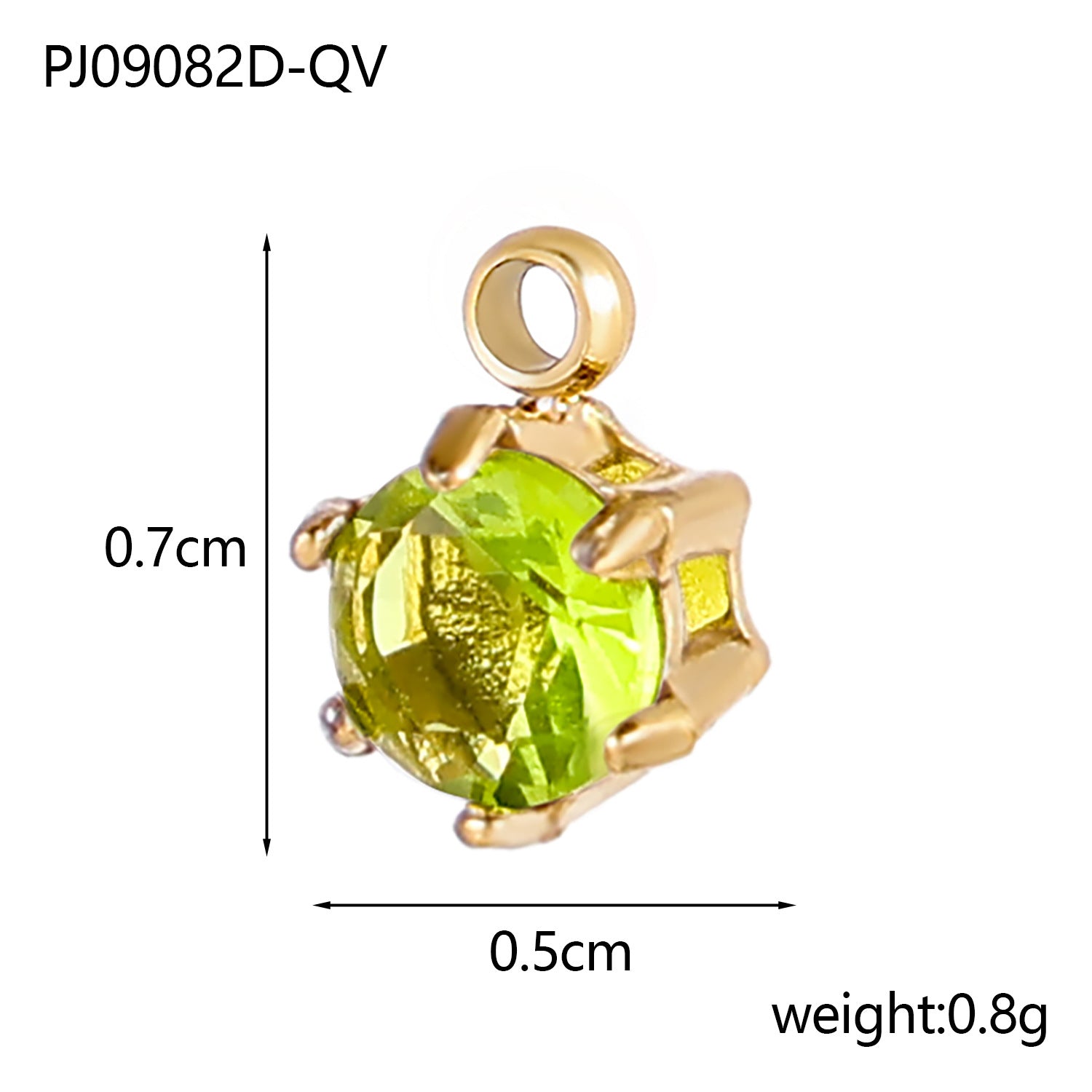 Wholesale stainless steel zircon small pendant