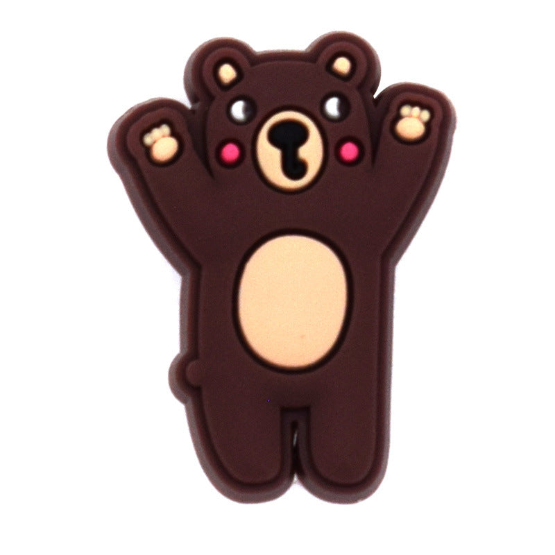 Wholesale Random 100pcs Cute Cartoon Animal Series Shoes Accessories Shoes Charms