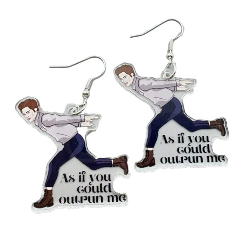 Wholesale  creative peripheral funny parkour acrylic earrings