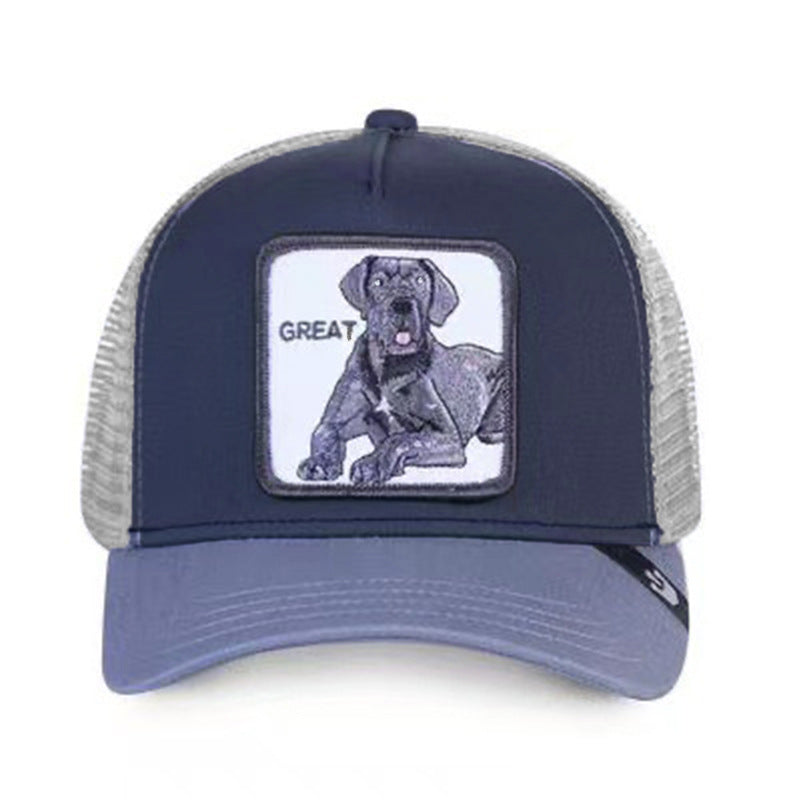 Wholesale Cartoon Animal Sun Protection Mesh Embroidery Hat Baseball Cap ACC-HT-JingKun010