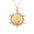 Wholesale zirconium inlaid necklace  gold plated Virgin Mary pendant necklace