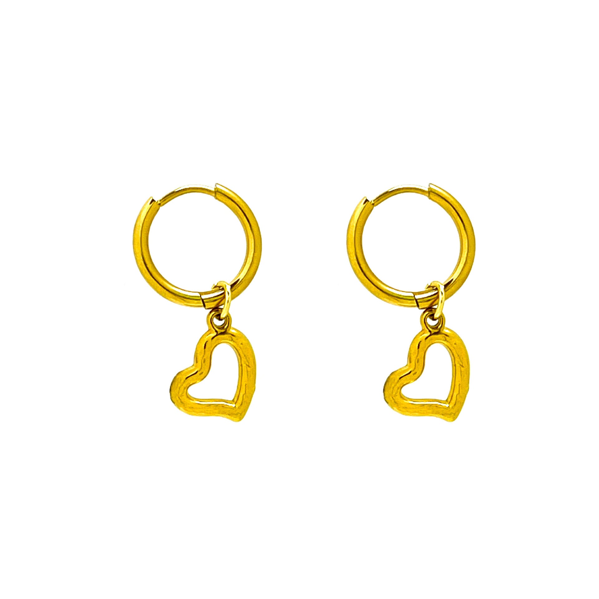 Wholesale hollowed-out  personalized design butterfly and heart earrings