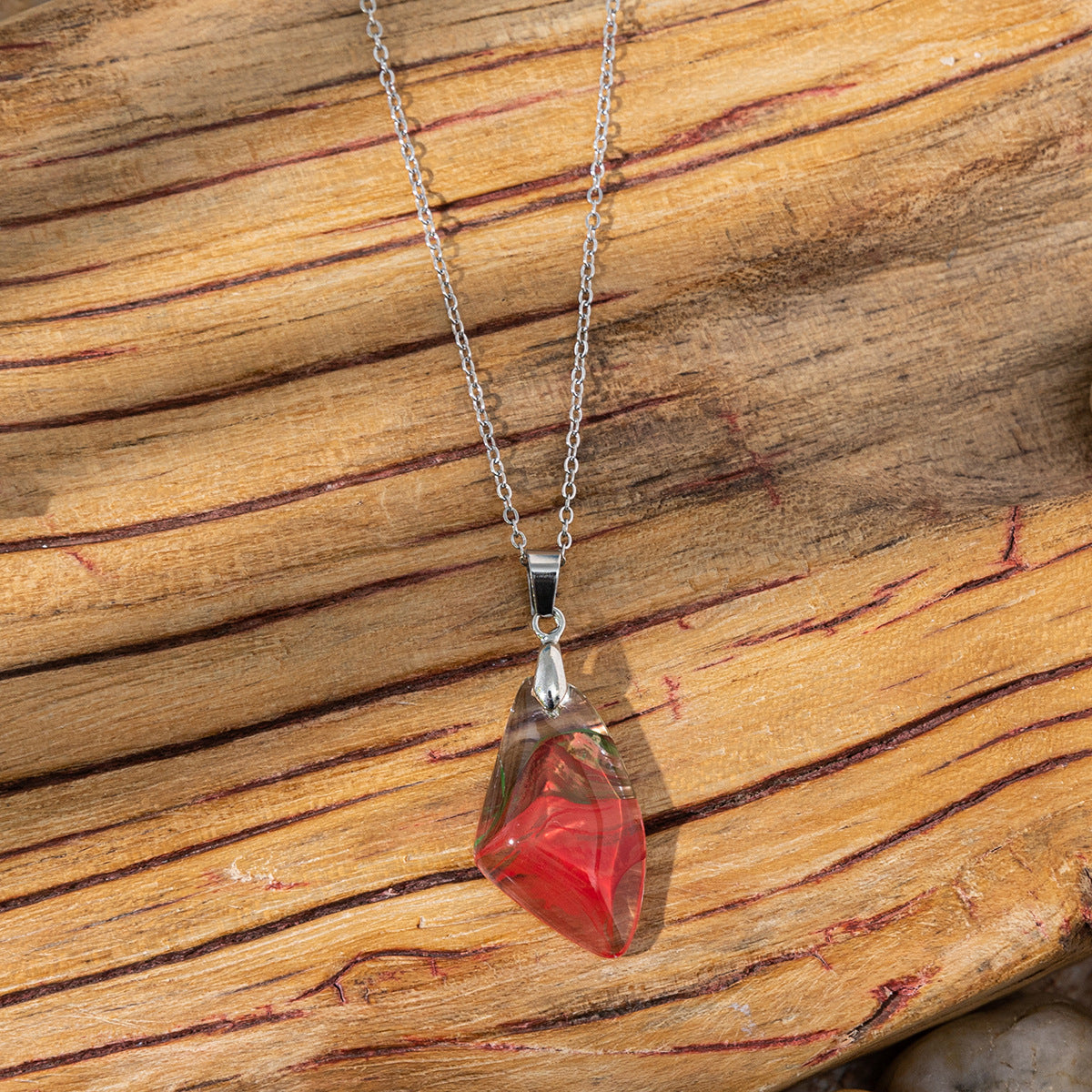 Wholesale Ocean Style Color Diamond Pendant Necklace