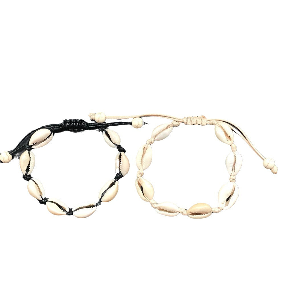Wholesale Hawaiian style natural shell handmade woven bracelet