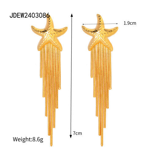 Wholesale gold-plated stainless steel earrings luxury earring