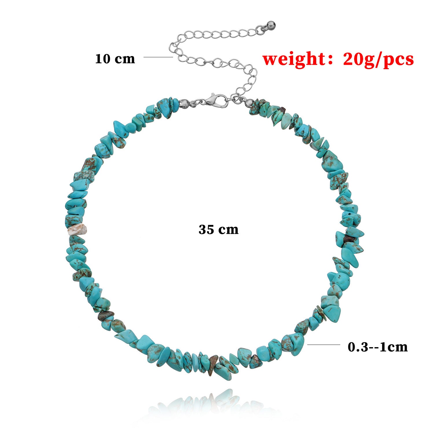 Wholesale Irregular Turquoise Necklace