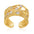 Wholesale Light luxury high-grade geometric line cross design ring