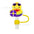 Wholesale  10pcs 10mm Little Yellow Duck Cartoon Cute Duck PVC Soft Straw Tube Cap