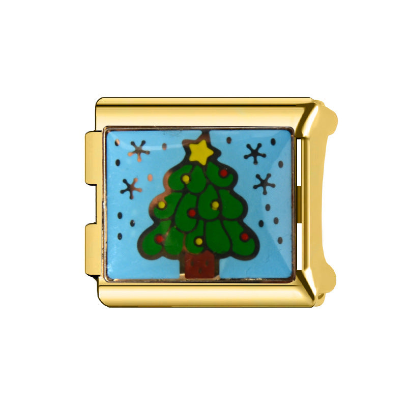 Wholesale Italian Charm Bracelet 9mm DIY Splicing Cartoon Cute Stainless Steel Composable Bracelet