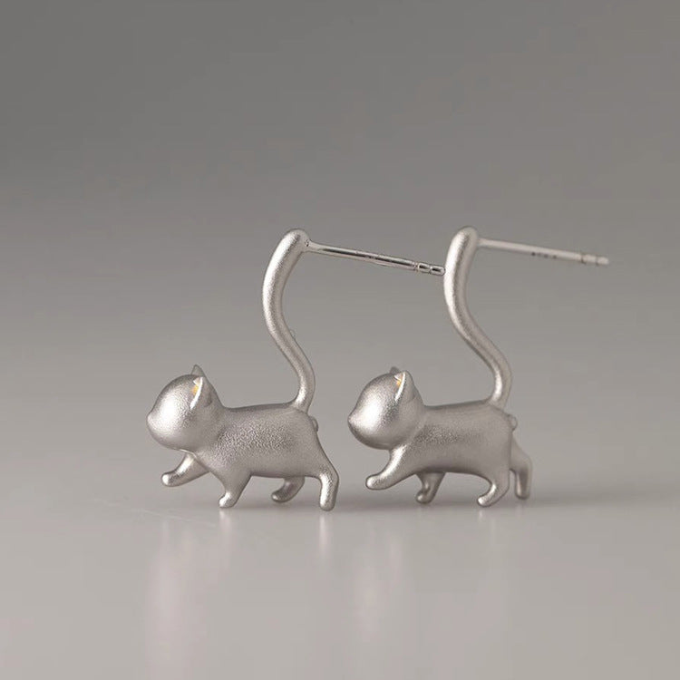 Wholesale Cat Metal Earrings