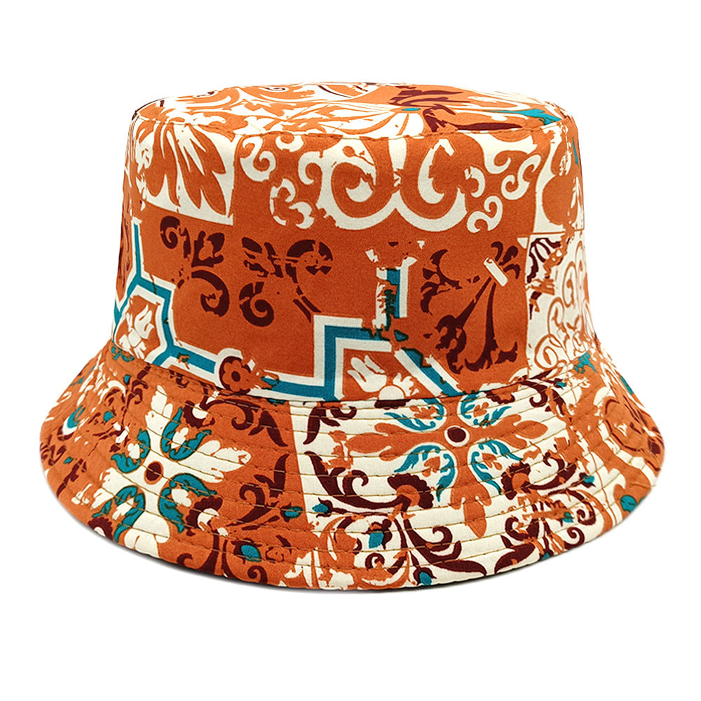 Wholesale Bohemian style double-sided fisherman hat bucket hat