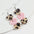 Wholesale  Valentine's Day Love Stitching Multi-layer Peach Acrylic  Earrings