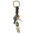 Wholesale  Alloy Bronze Turquoise Feather Retro Woven Cowhide Pendant Keychains