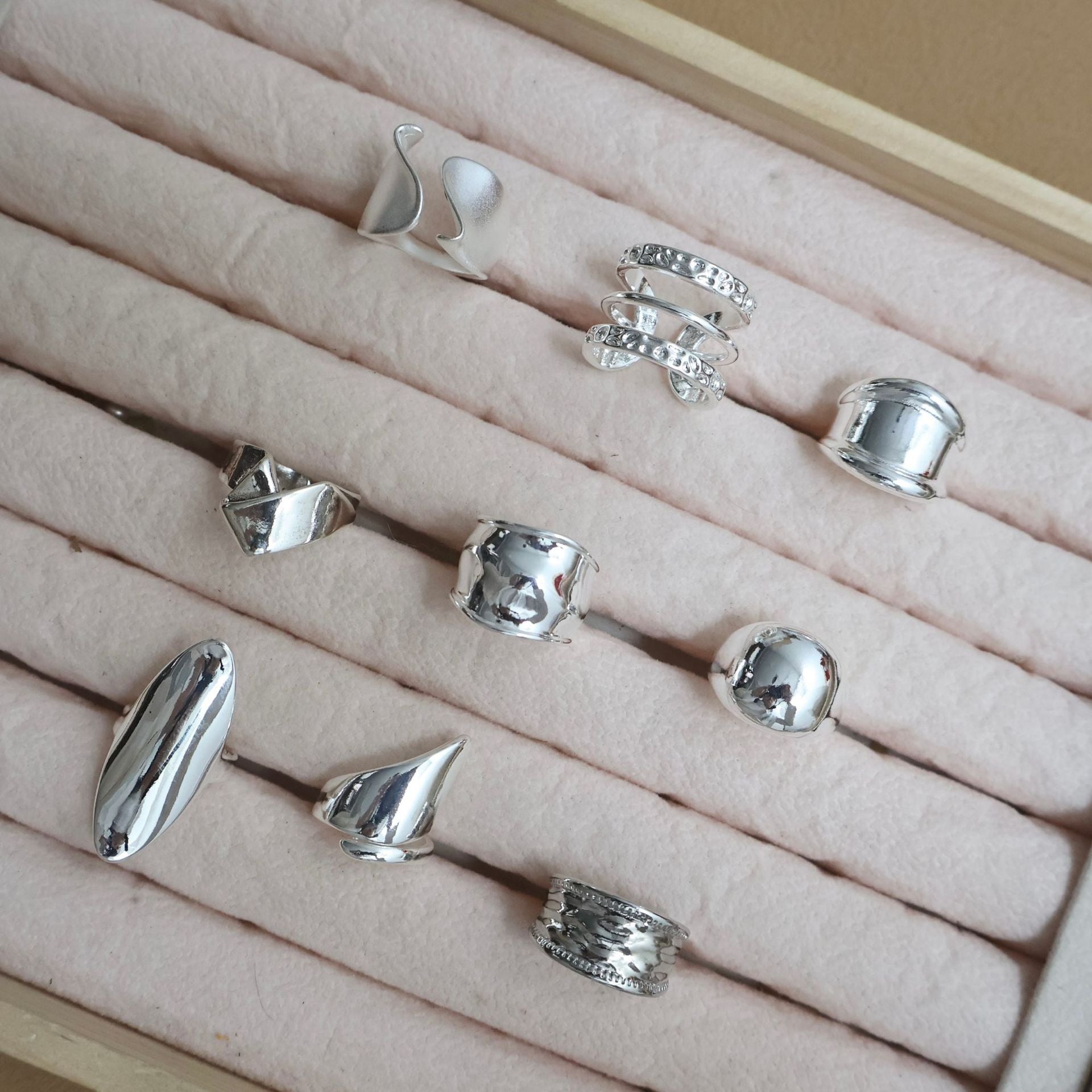 Wholesale  Exaggerated Alien Ring Women's Niche Fashion All-match  Adjustable Open Hollow Ring