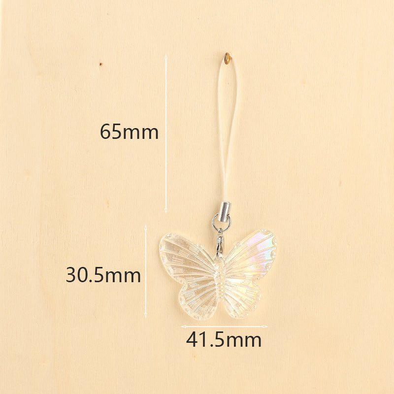Wholesale Electroplated Butterfly Pendant Keychain