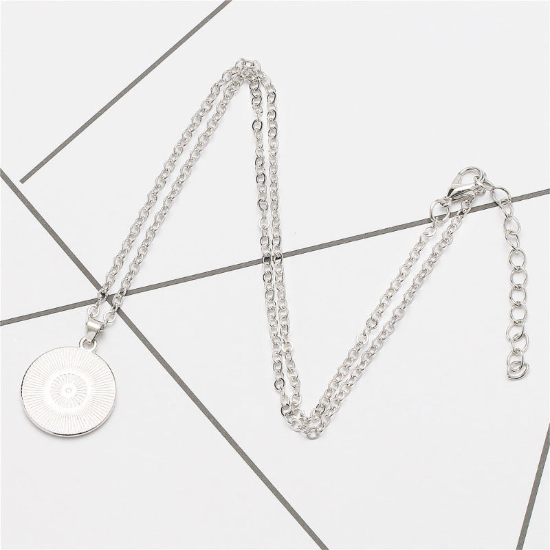 Wholesale Twelve constellation simple alloy pendant necklace