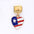 Wholesale 10pcs Italian Charm Bracelet 9mm DIY Splicing American Flag Series Stainless Steel Composable Bracelet