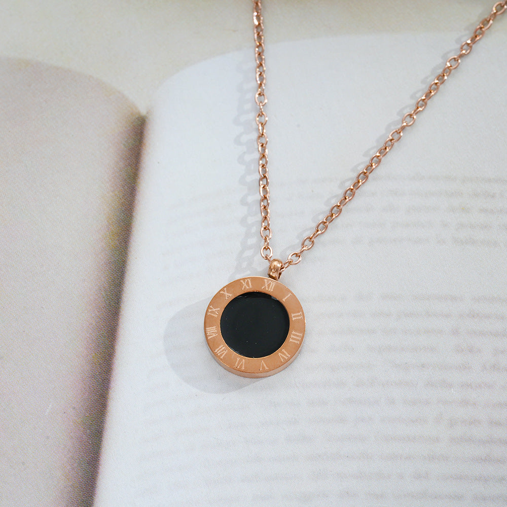 Wholesale Elegant Full Body Titanium Steel Oil Drop Necklace,  Chic Fashion Accessory for Boutique Resale