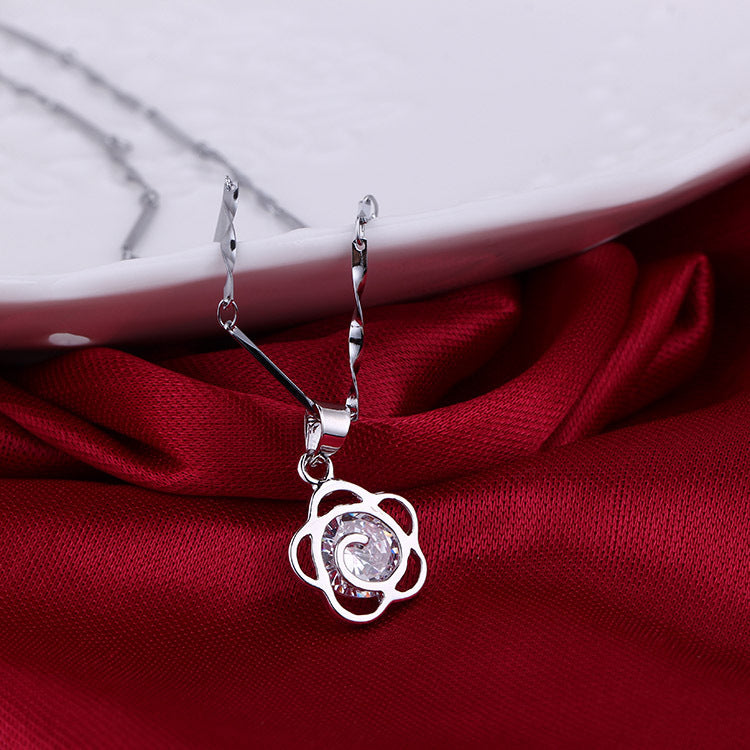 Wholesale  Collection Color Resistant Anti-allergic Zircon Necklace