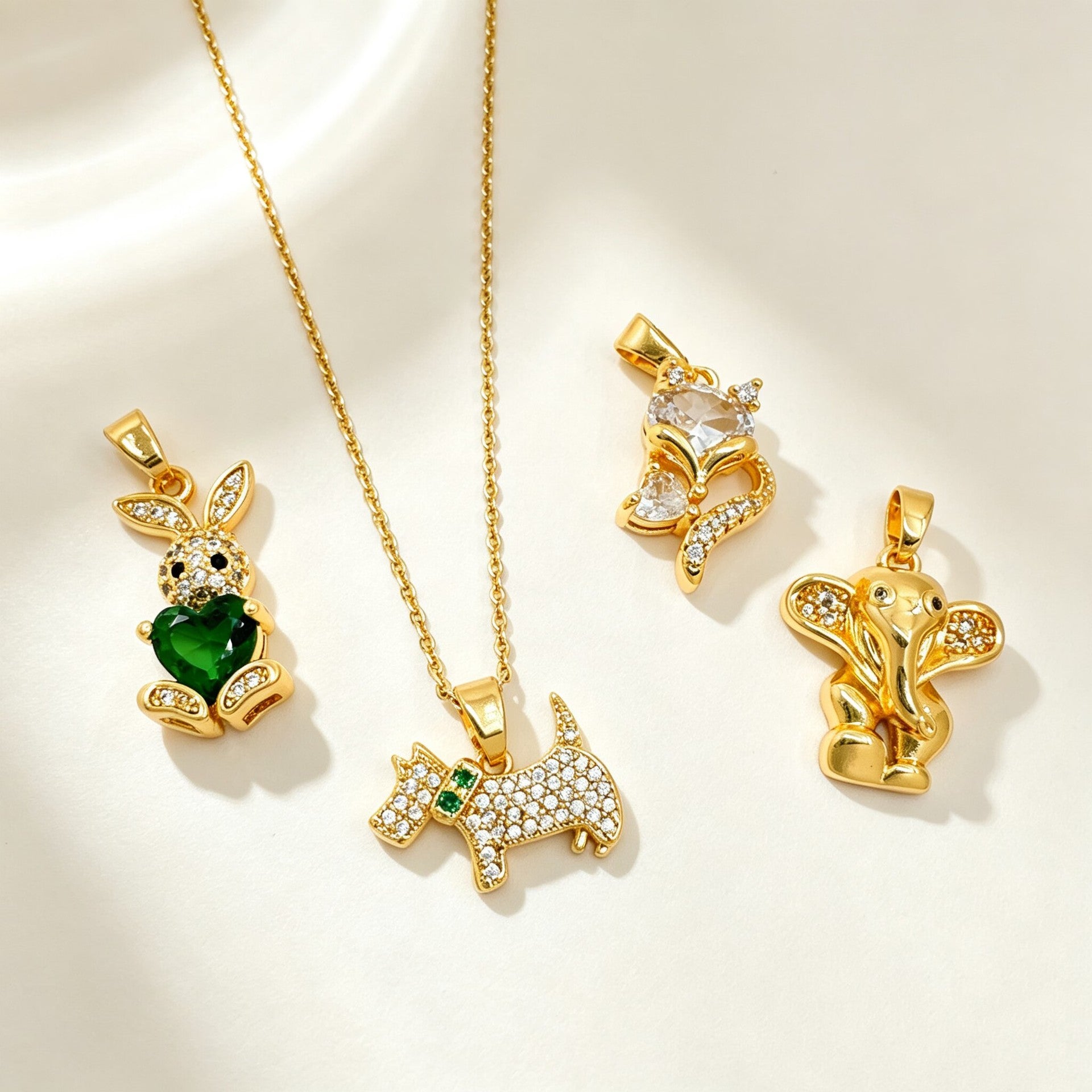 Wholesale Copper Animal Pendant Necklace Dog