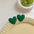 Wholesale spray painted candy color heart shaped acrylic earrings