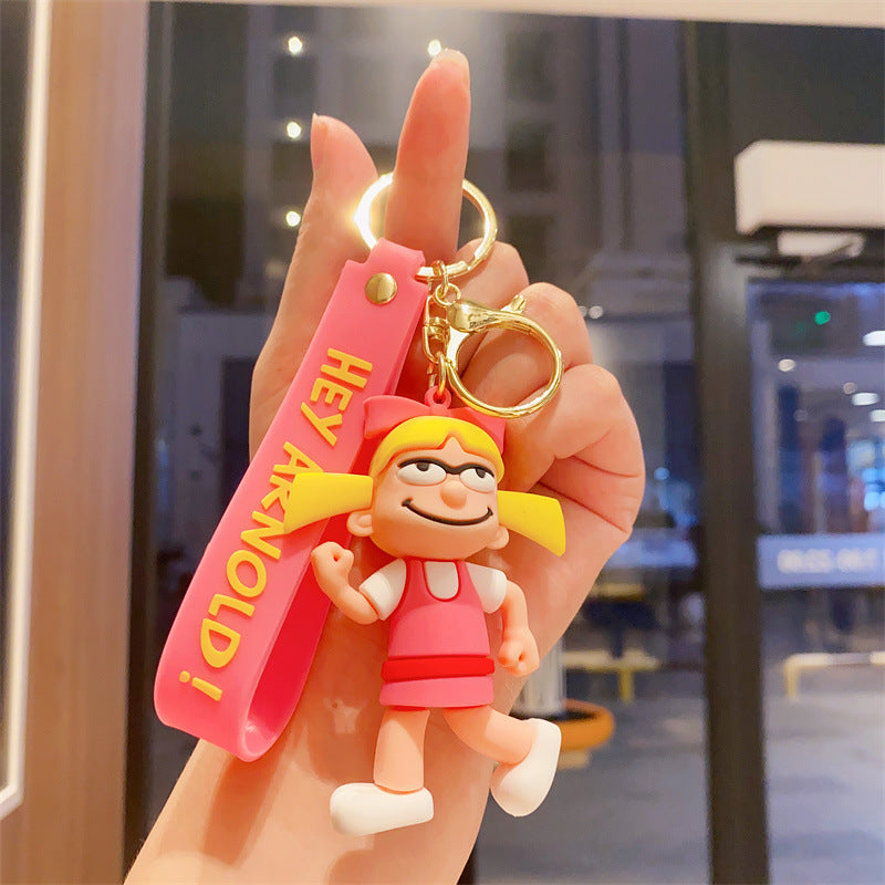 Wholesale cute cartoon silicone keychains