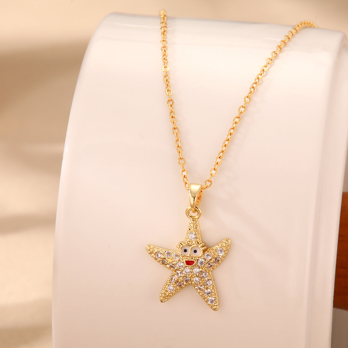 Wholesale  Summer Shell Mermaid Tears Titanium Steel Necklace