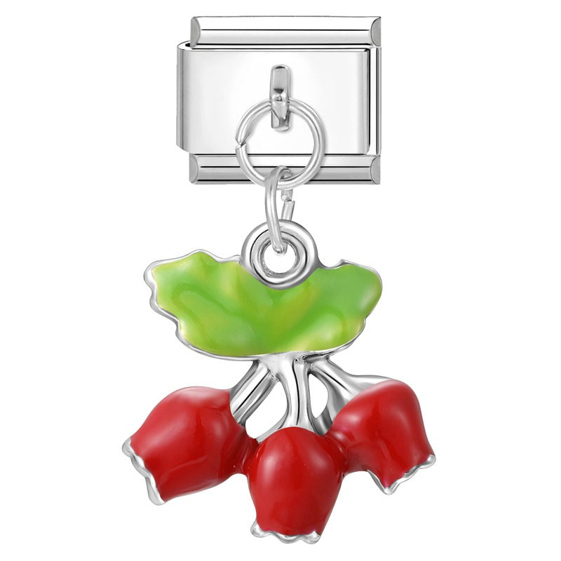 Wholesale Italian Charm Bracelet 9mm DIY Splicing Creative Pendant Stainless Steel Composable Bracelet