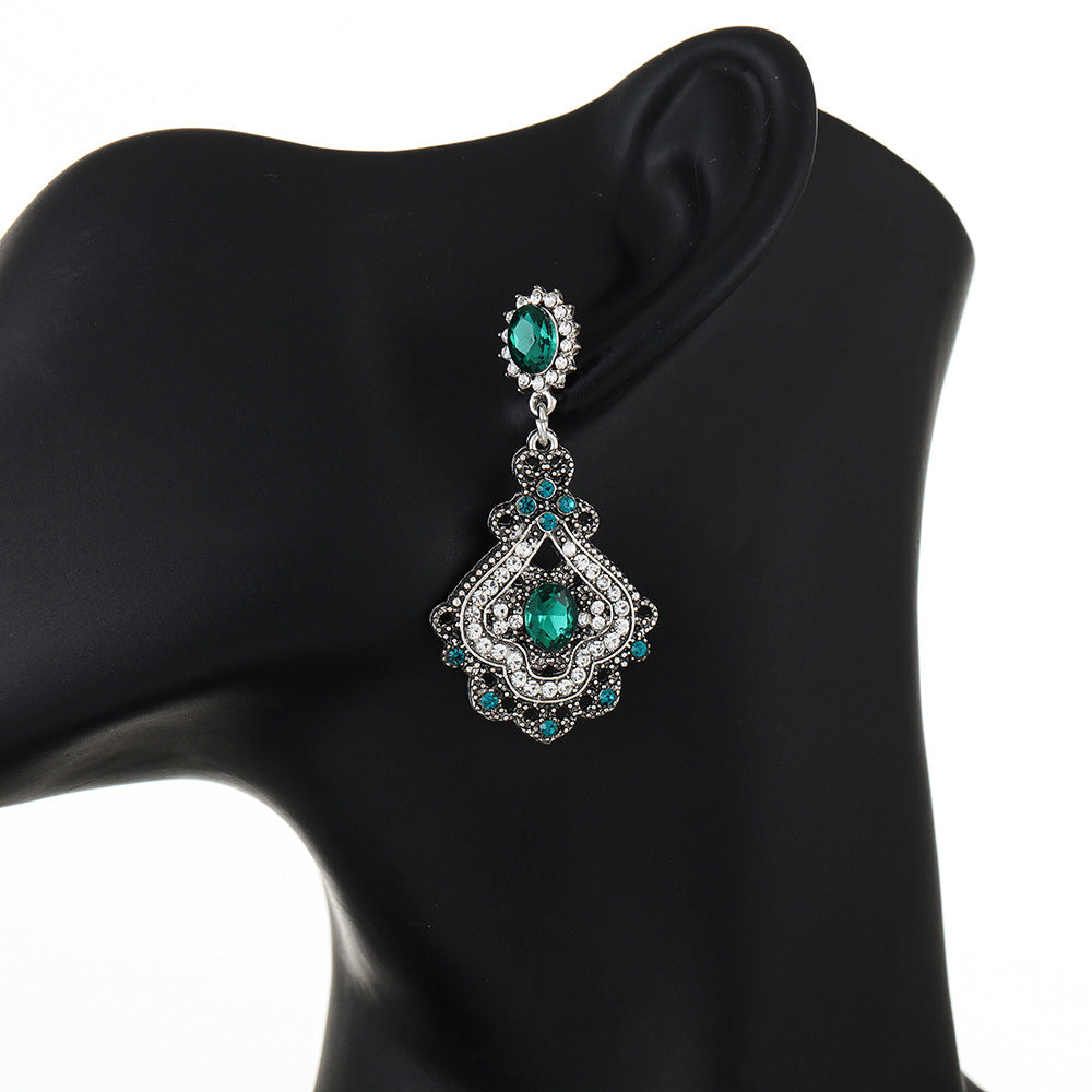 Wholesale European Retro Style Earrings - Diamond-Look Alloy for Party Wear and Gift
