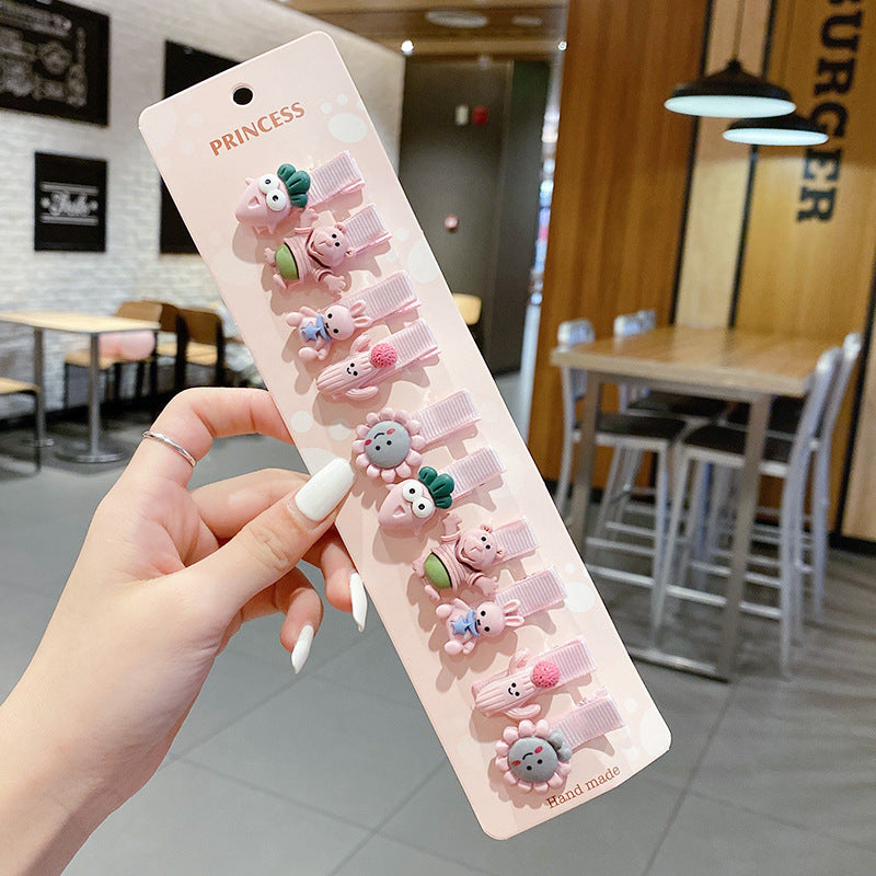 Wholesale Acrylic Cartoon cute  hairpin set