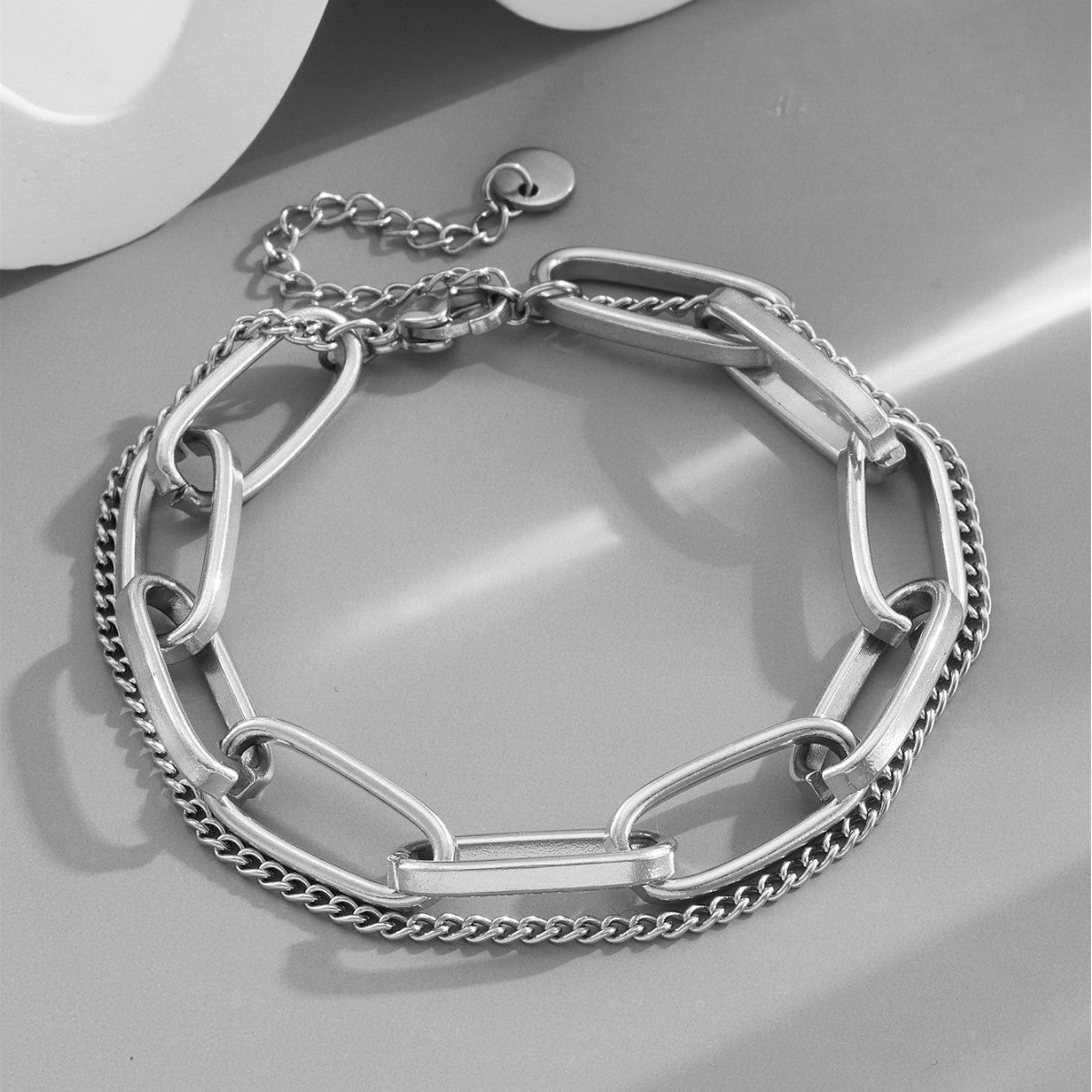 Wholesale Titanium Steel Bracelet Cyber Celebrity Style Old Money Elegant Everyday Wear Jewelry Accessory Gift