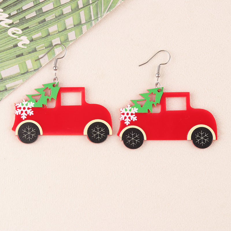 Wholesale Cartoon Christmas Series Acrylic Earrings