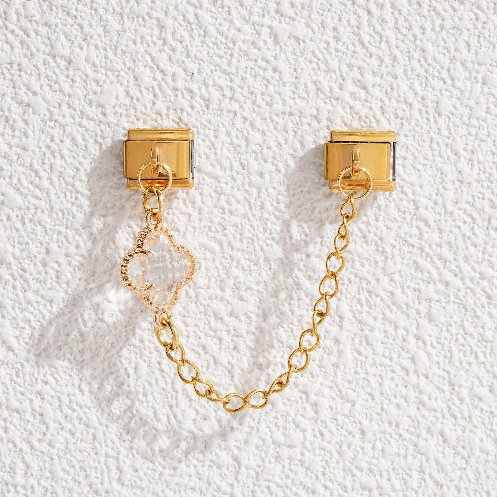 Wholesale 5pcs Italian Charm Bracelet 9mm DIY Splicing Evil Eye Pendant Stainless Steel Composable Bracelet