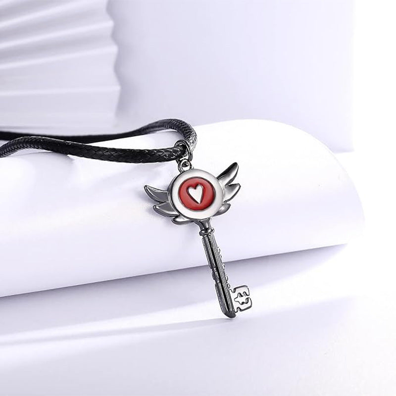Wholesale  Heart-shaped Key Pendant Necklace