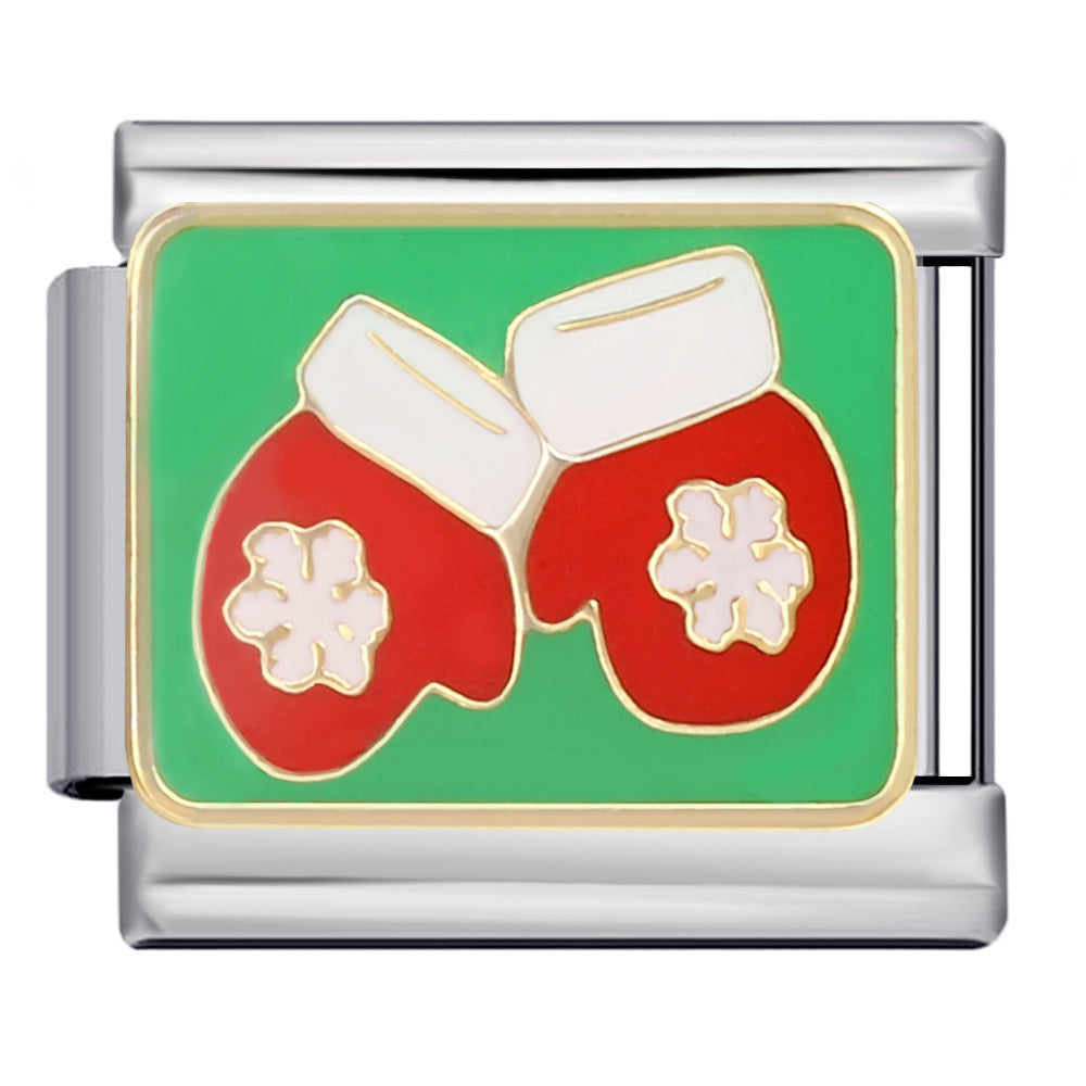 Wholesale  Italian Charm Bracelet 9mm DIY Christmas Series Creative Stainless Steel Composable Bracelet