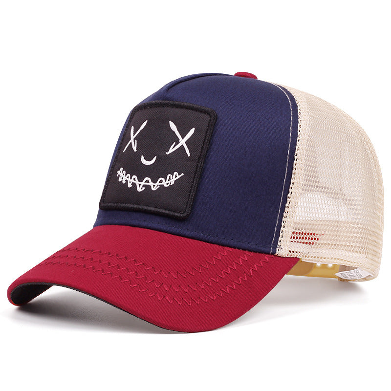 Wholesale Embroidered Smiley Face Cotton Hat Baseball Cap ACC-HT-QiNiao004