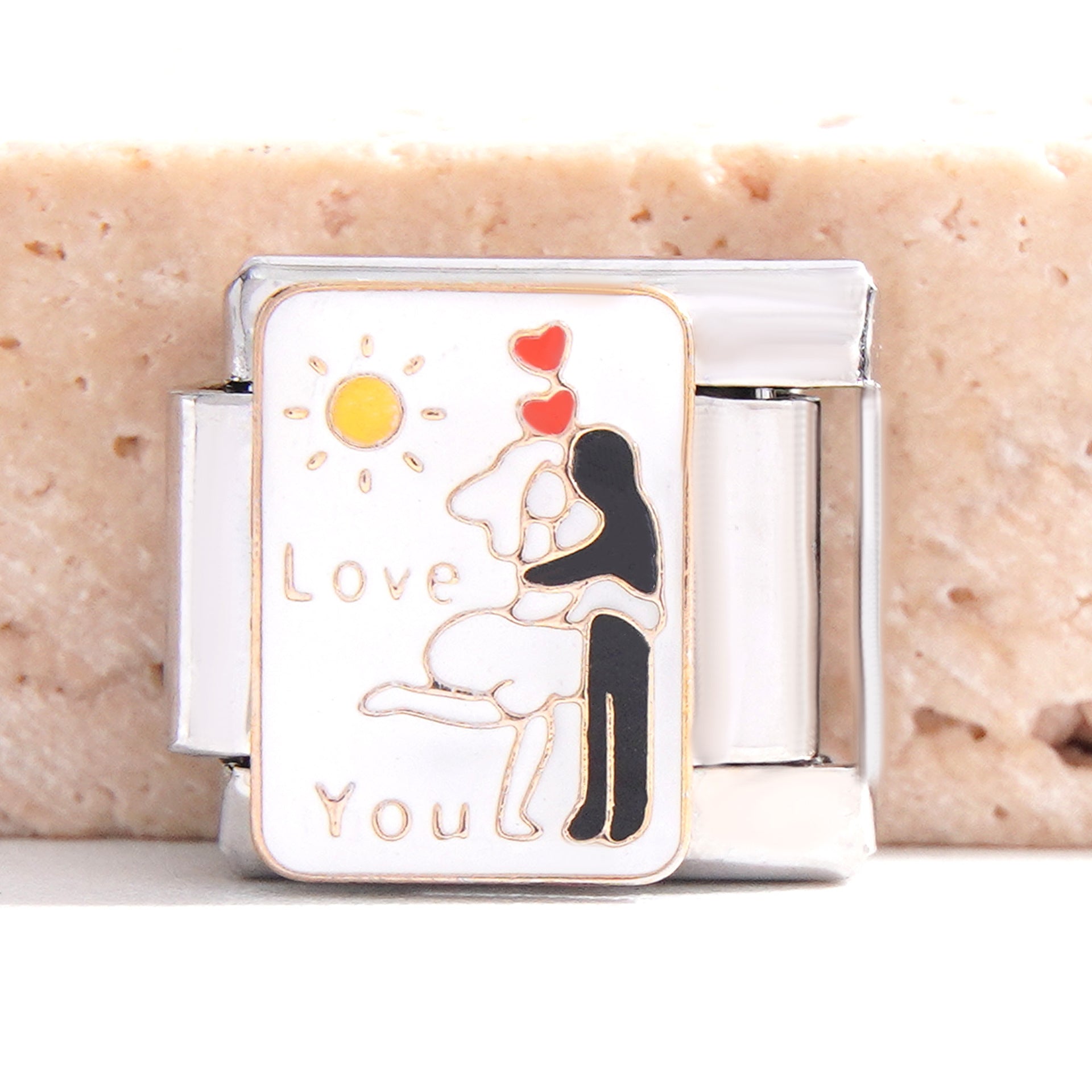 Wholesale Italian Charm Bracelet 9mm DIY Splicing Creative Pattern Stainless Steel Composable Bracelet