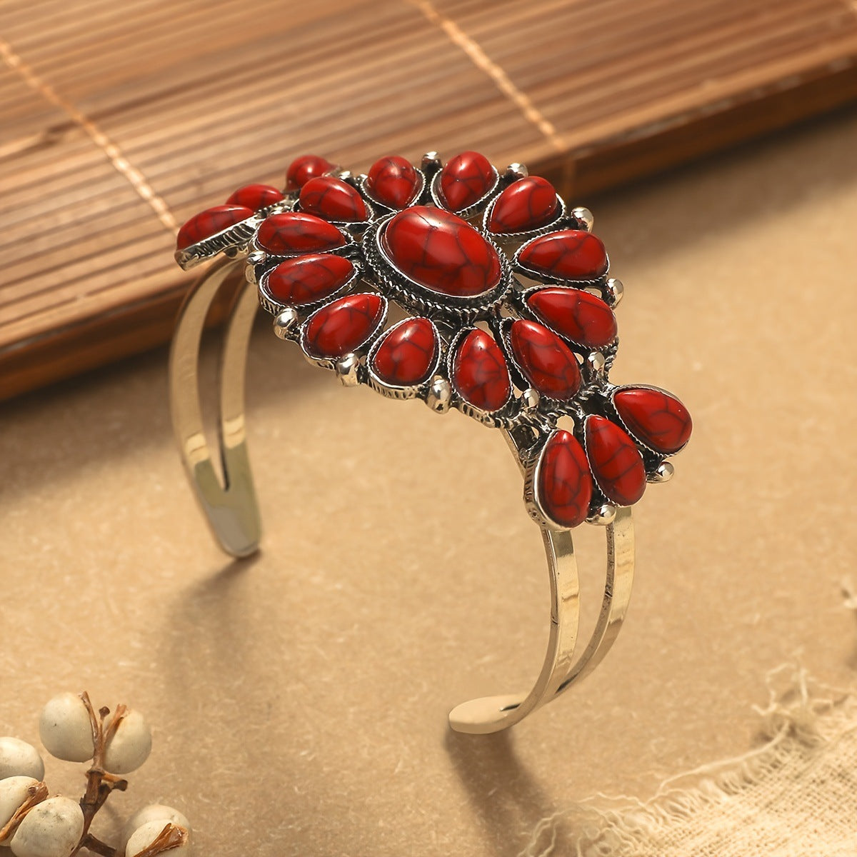 Wholesale Electroplated Turquoise Bohemian Bracelet - Ethnic Style Fashion Accessory for Boutique Resale