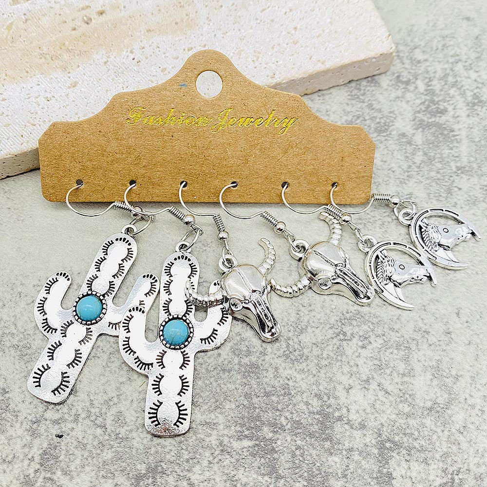 Wholesale Western Cowboy Series Earring Set
