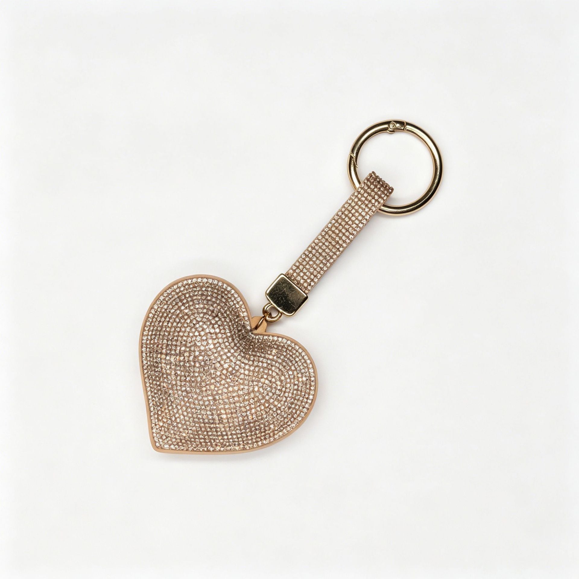 Wholesale Love Heart Crystal Keychain Bag Charm Tassel Pendant Fashion Accessory Gift