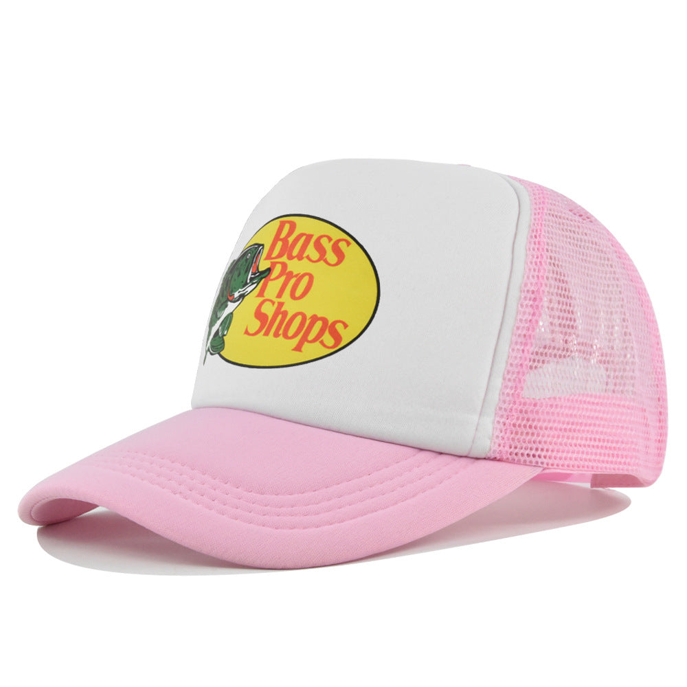 Wholesale Printed fish silk screen cap summer net Hat