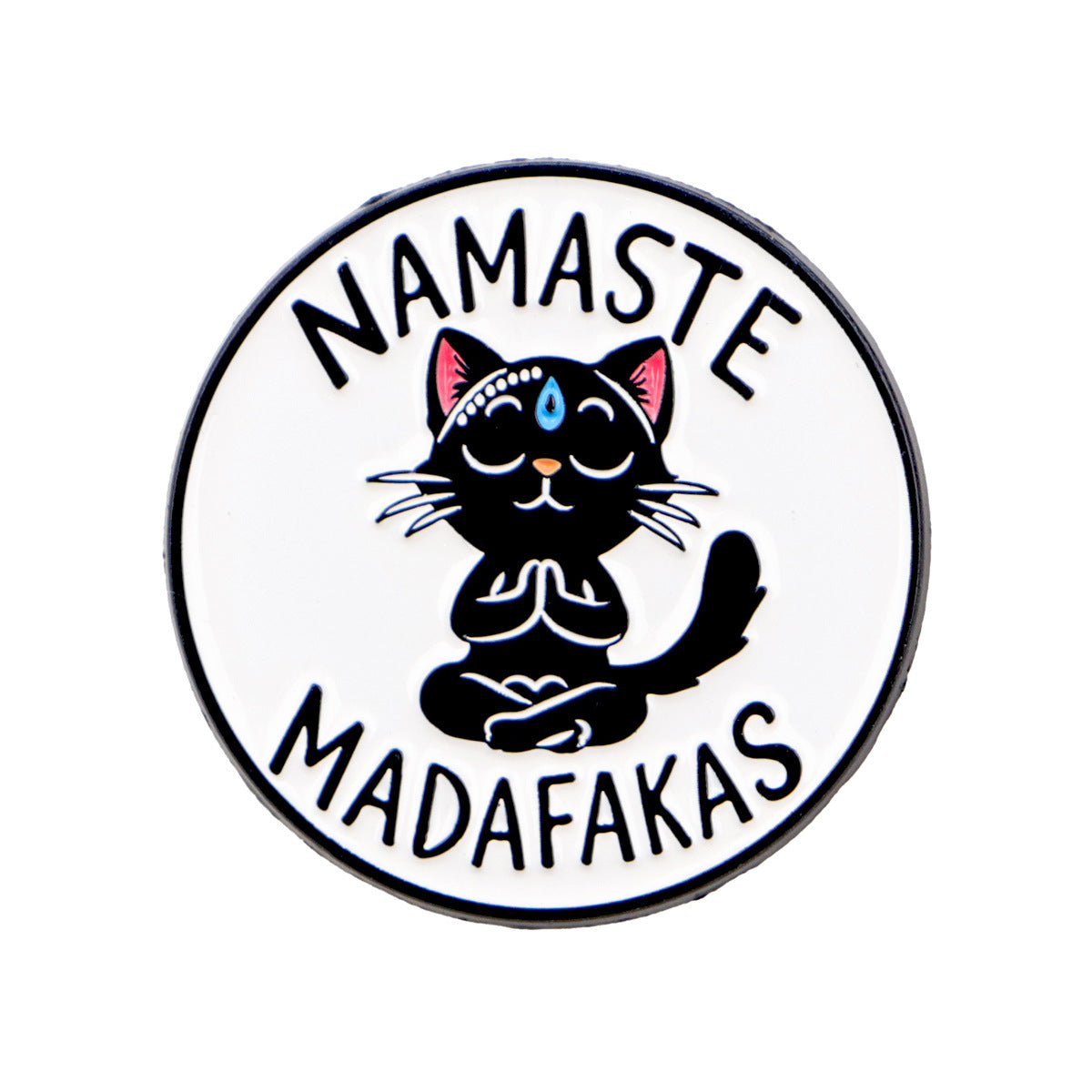 Wholesale Monster Cat English Quote Brooch Badge