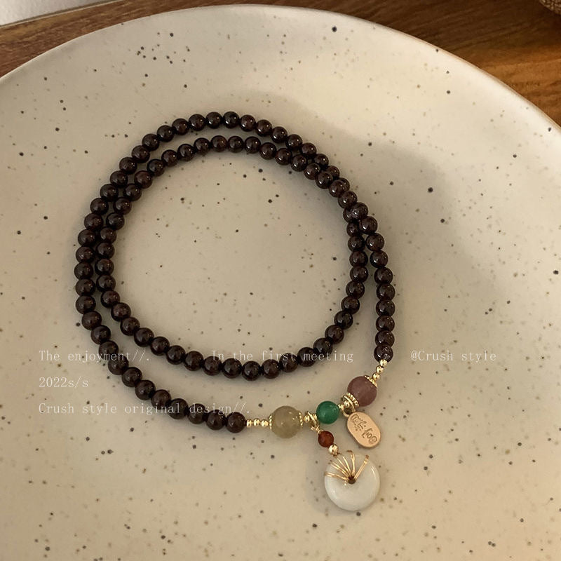 Wholesale Layered Garnet Bead Bracelet Trendy Fashion Accessory for Everyday Wear and Gift Giving