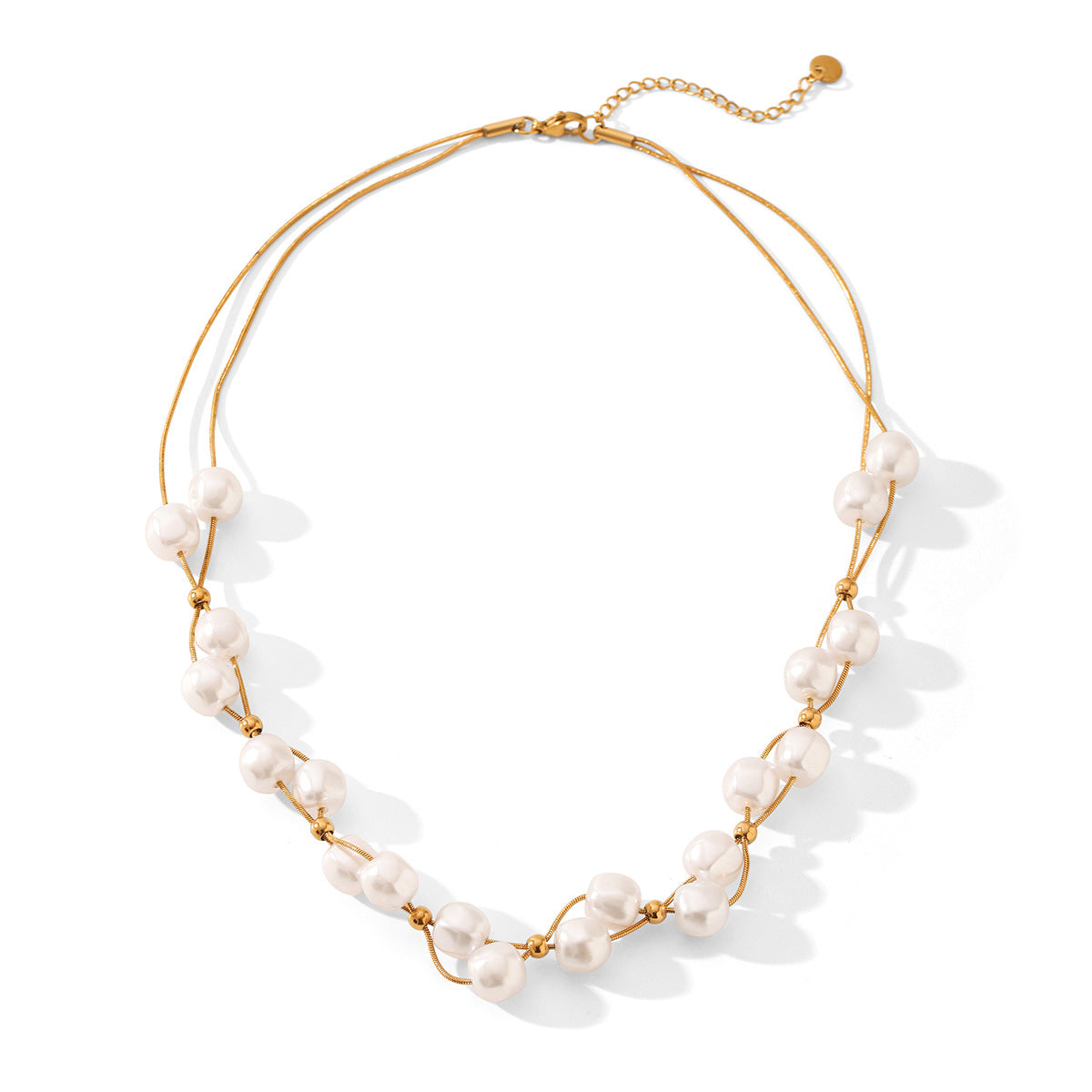 Wholesale Stainless Steel Necklace  Pearl Exquisite Necklace