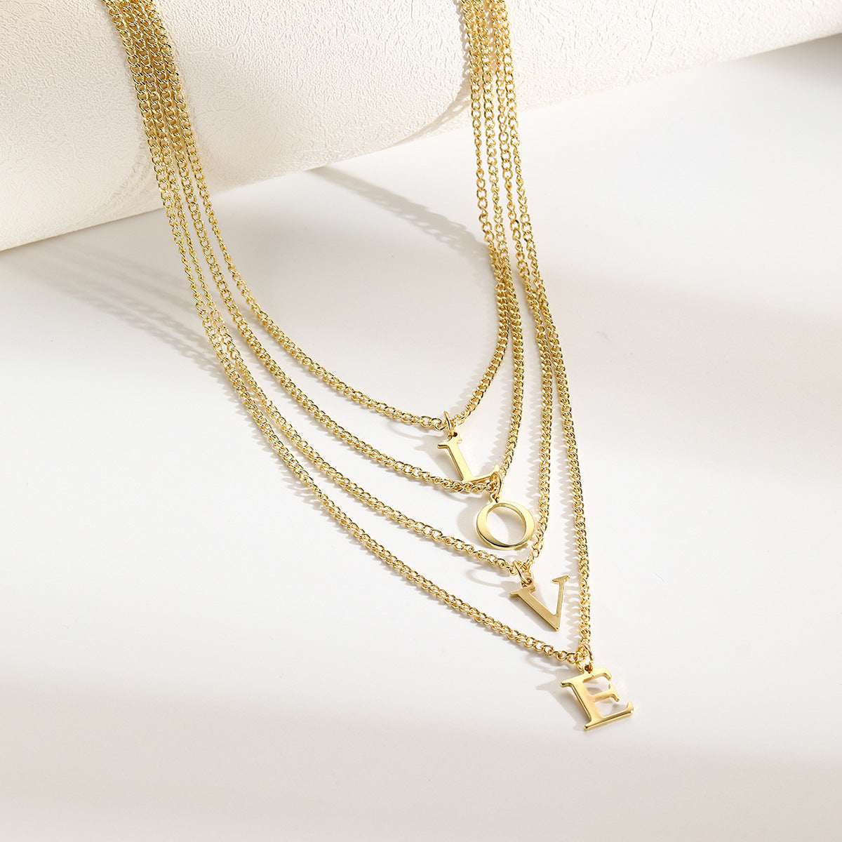 Wholesale  Love Letter Necklace 26 English  Zinc Alloy Necklaces