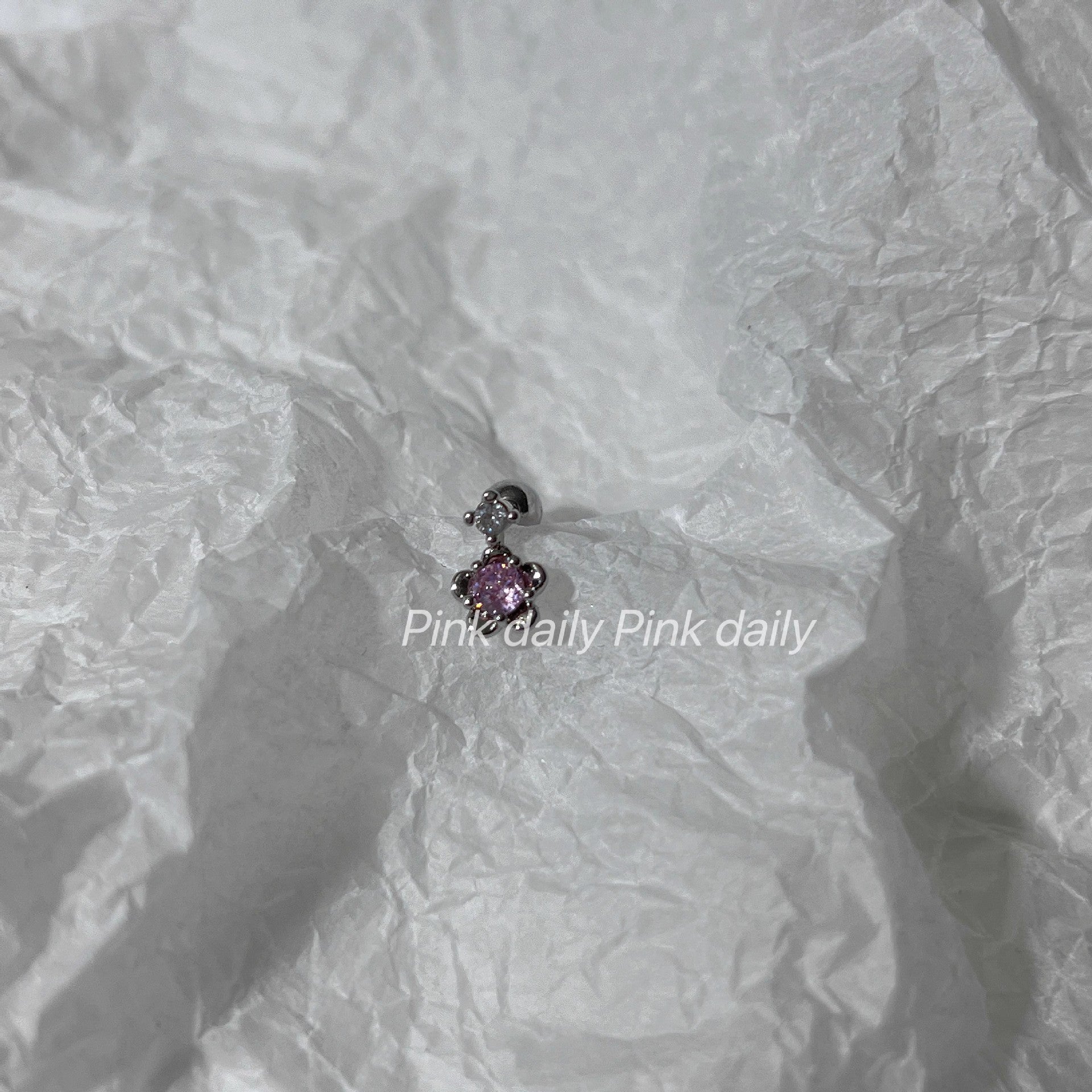 Wholesale Love Diamond Planet Titanium Steel  Earrings