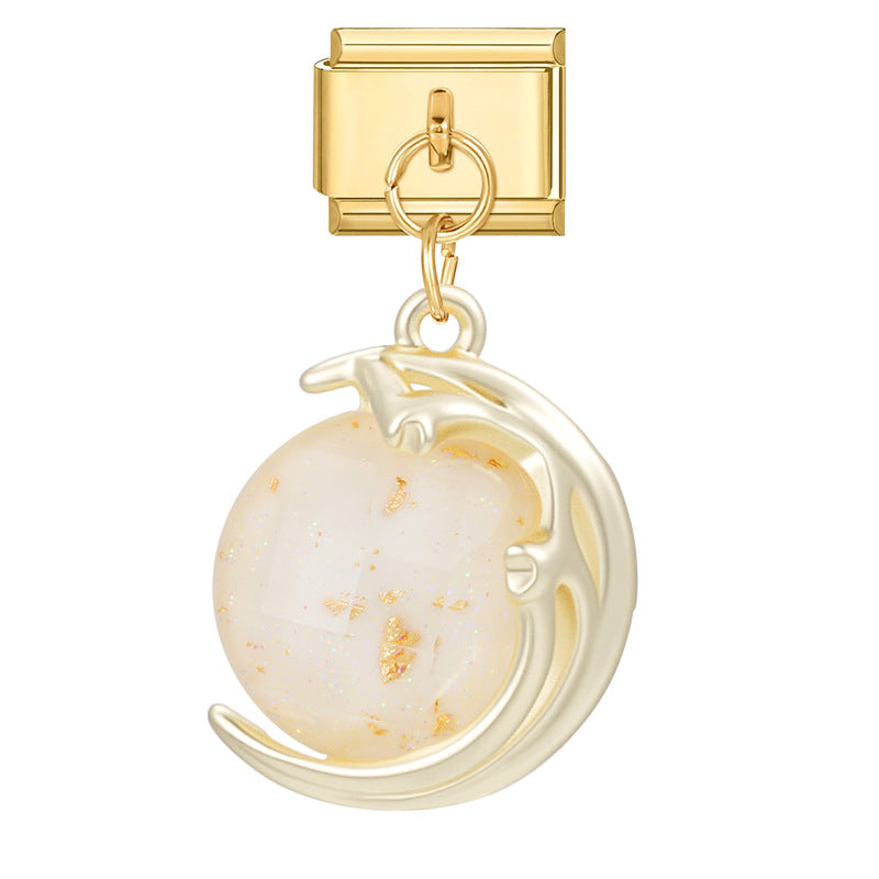 Wholesale Italian Charm Bracelet 9mm DIY Splicing Creative Pendant Stainless Steel Composable Bracelet