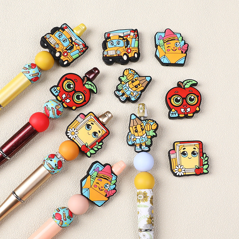 Wholesale 20pcs Cartoon Apple Pencil Focal Beads DIY Bead Accessories ACC-BDS-RongFa040