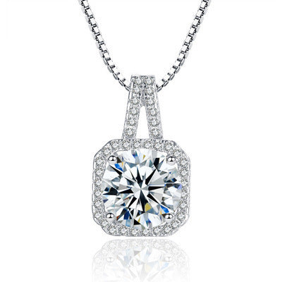 Wholesale Moissanite Women's Clavicle Chain Zircon Pendant ACC-PT-JRD001