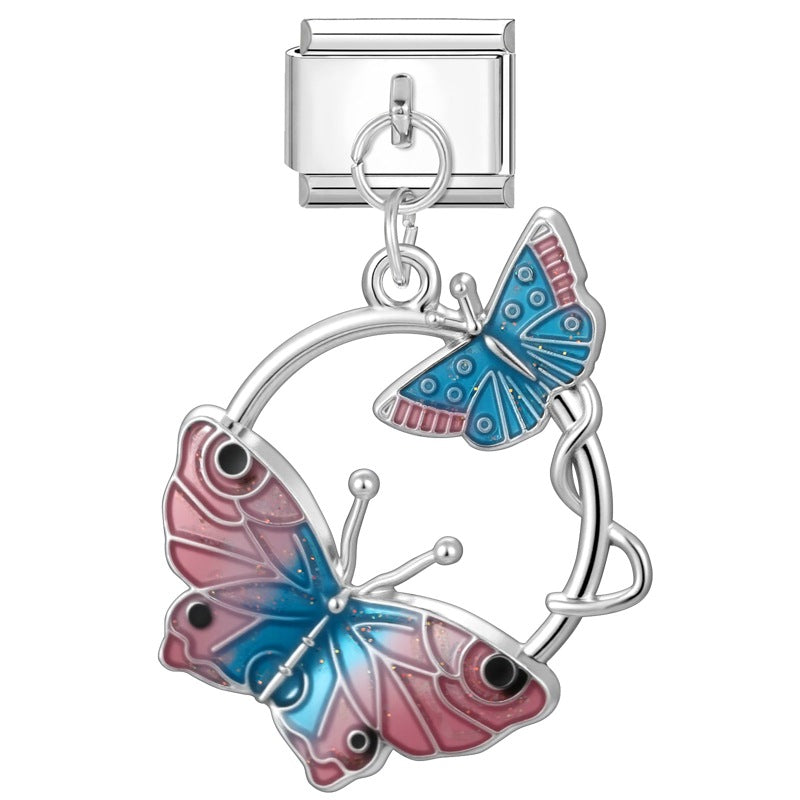 Wholesale  Italian Charm Bracelet 9mm DIY Creative Exquisite  Stainless Steel Composable Bracelet